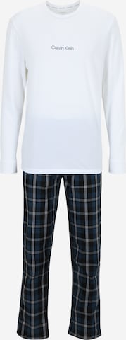 Calvin Klein Underwear Pitkä pyjama värissä valkoinen: edessä