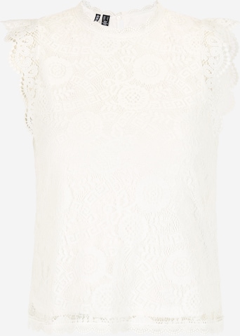 Pieces Petite Blouse in White: front
