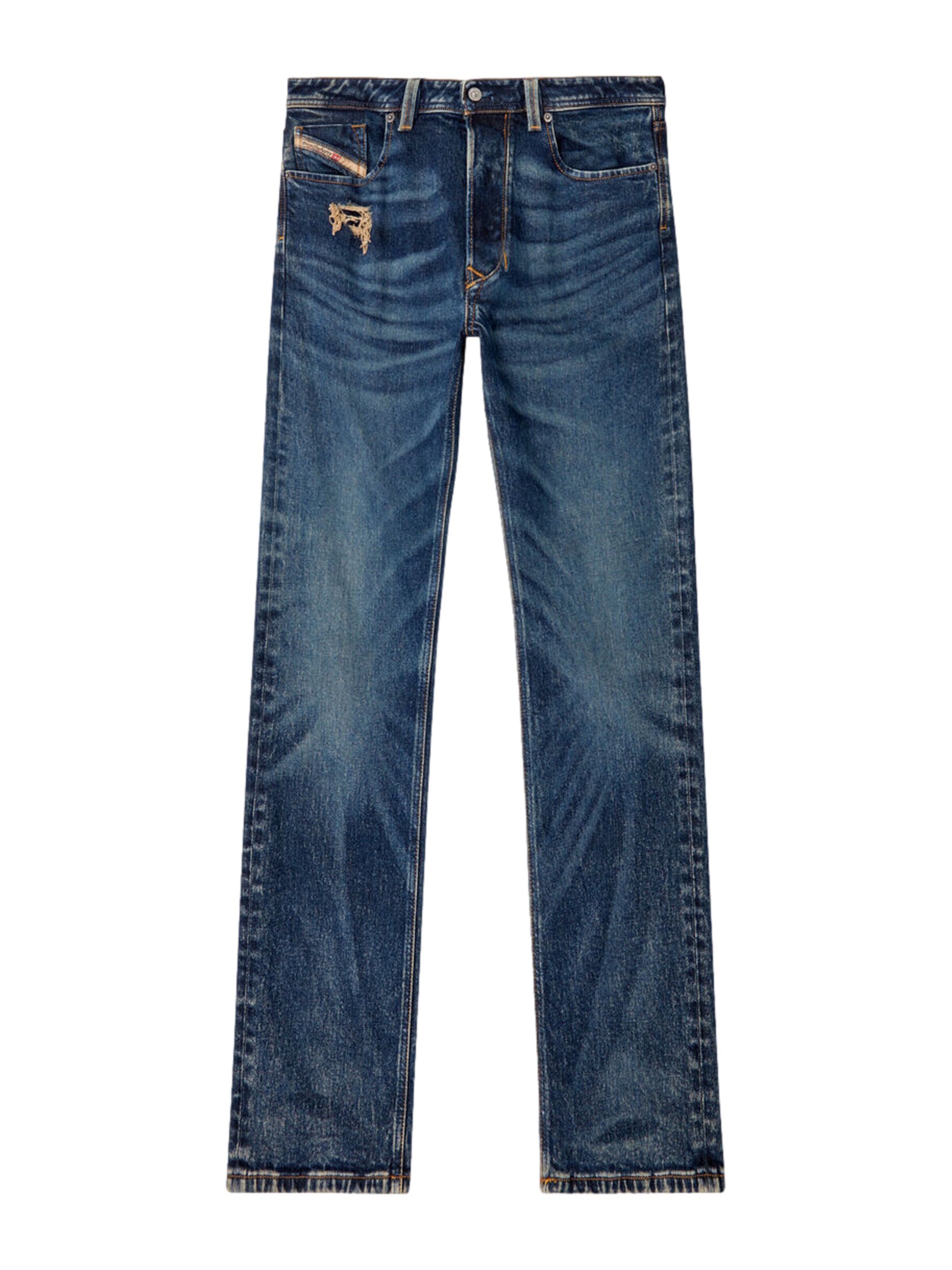 DIESEL Regular Jeans '1985 Larkee' in Blauw: voorkant