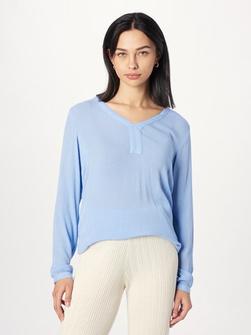 KAFFE CURVE Tunic 'Amber' in Blue: front