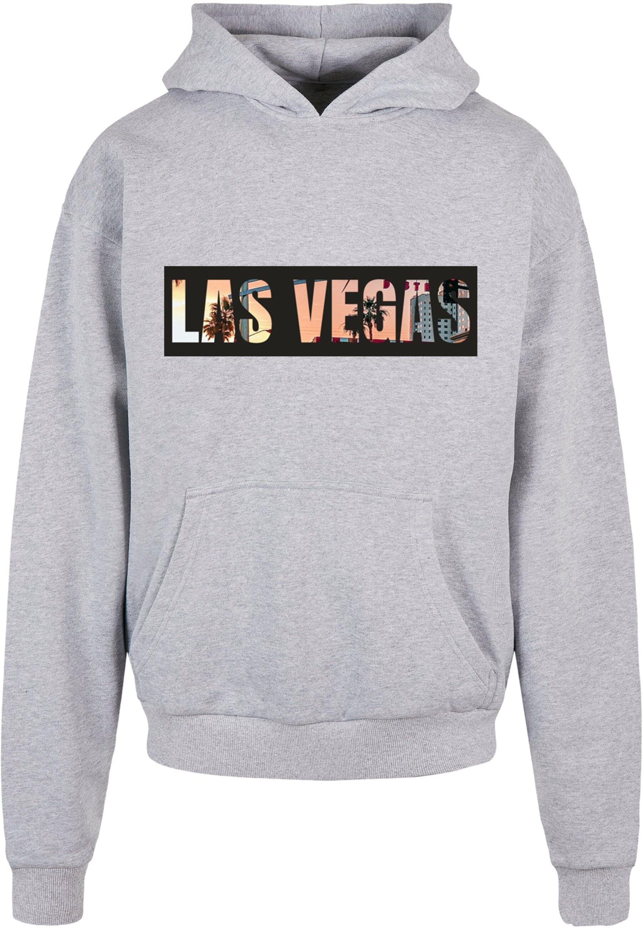 Sweat-shirt 'Las Vegas' Merchcode en gris : devant