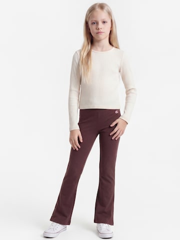 Champion Flared Broek in Bruin: voorkant