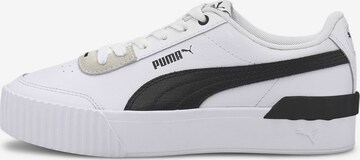 PUMA Trampki niskie 'Carina' w kolorze biały: przód