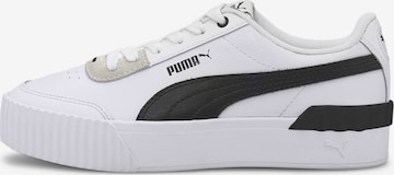 PUMA Låg sneaker 'Carina' i vit: framsida