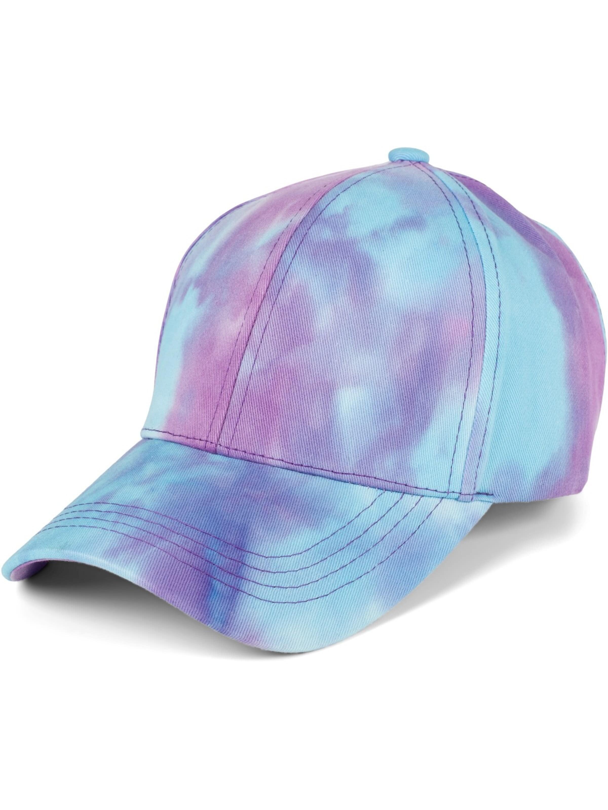 styleBREAKER Cap 'Baseballcap mit Batik Muster'‌‌‌‌‌‌‌‌‌‌ in Blau: Vorderseite