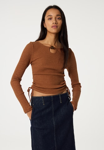 Fabienne Chapot Shirt in Braun: Vorderseite
