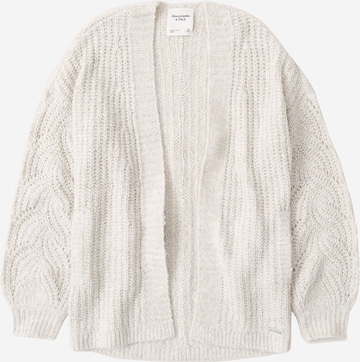 Abercrombie & Fitch Knit cardigan 'Cable' in Grey: front