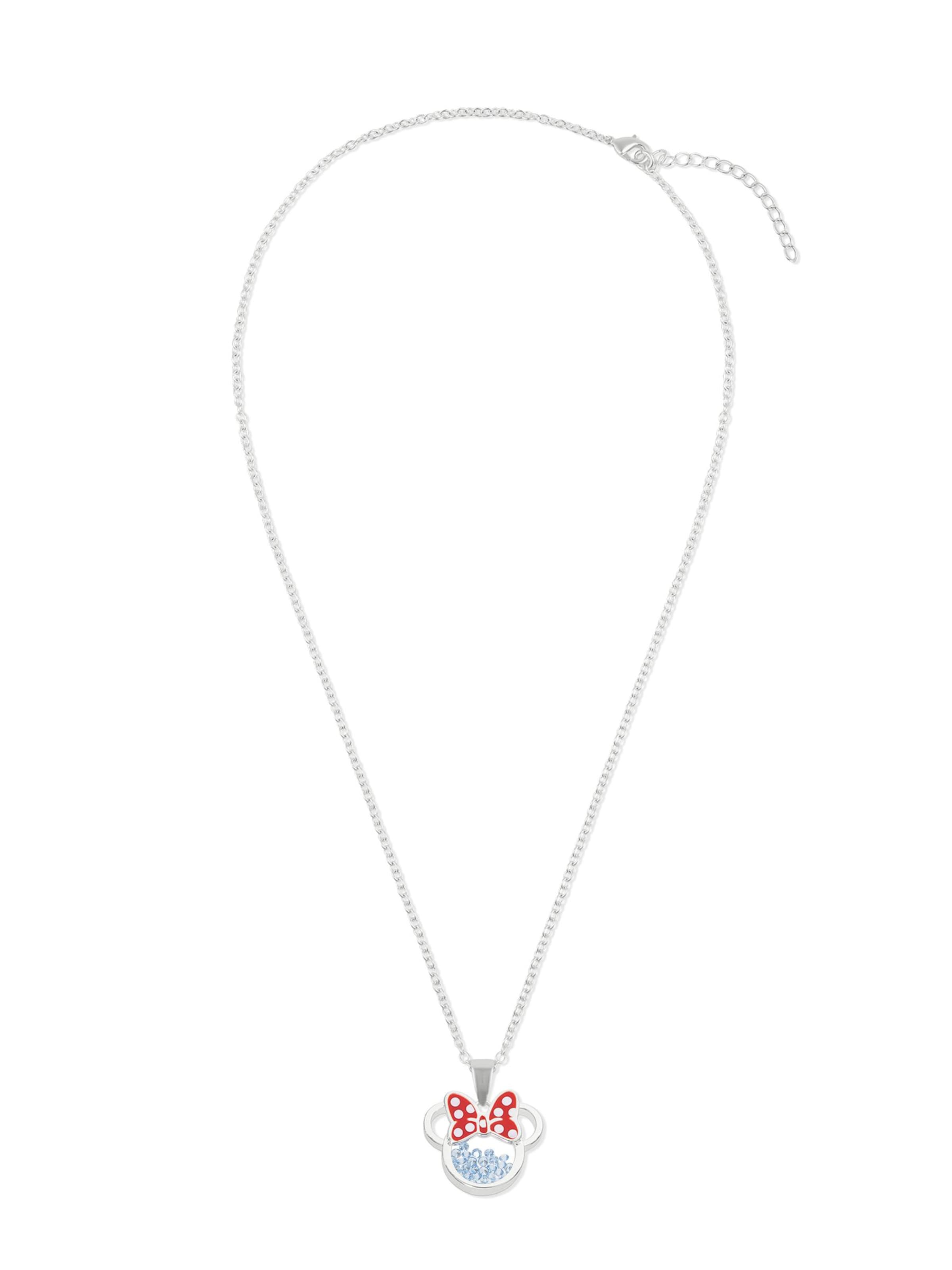 DISNEY Kette 'Minnie Mouse Geburtsstein'‌‌‌ in Blau: Vorderseite
