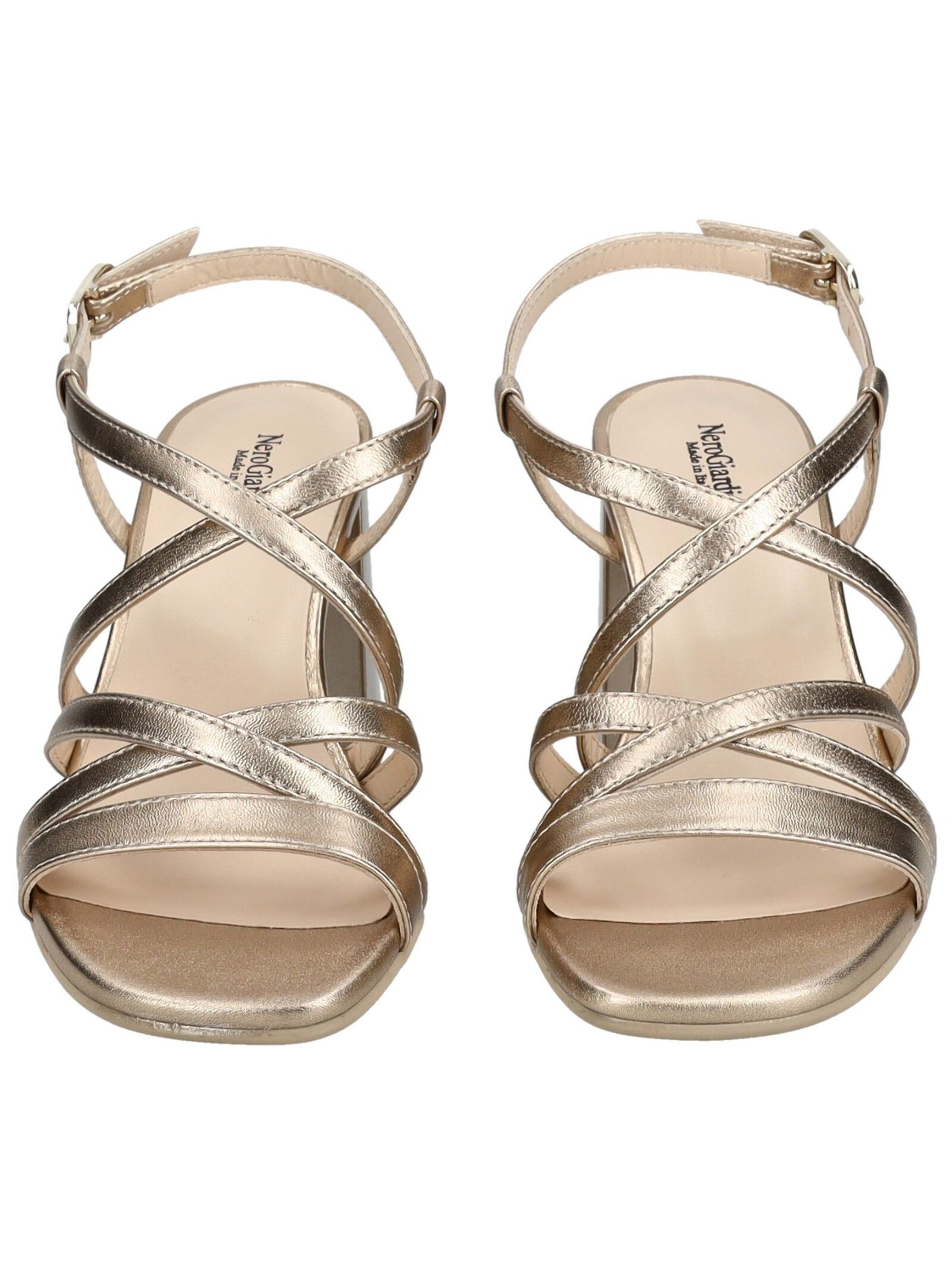 Nero Giardini Strap Sandals in Gold