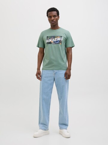 JACK & JONES Shirt 'Hawaii' in Green