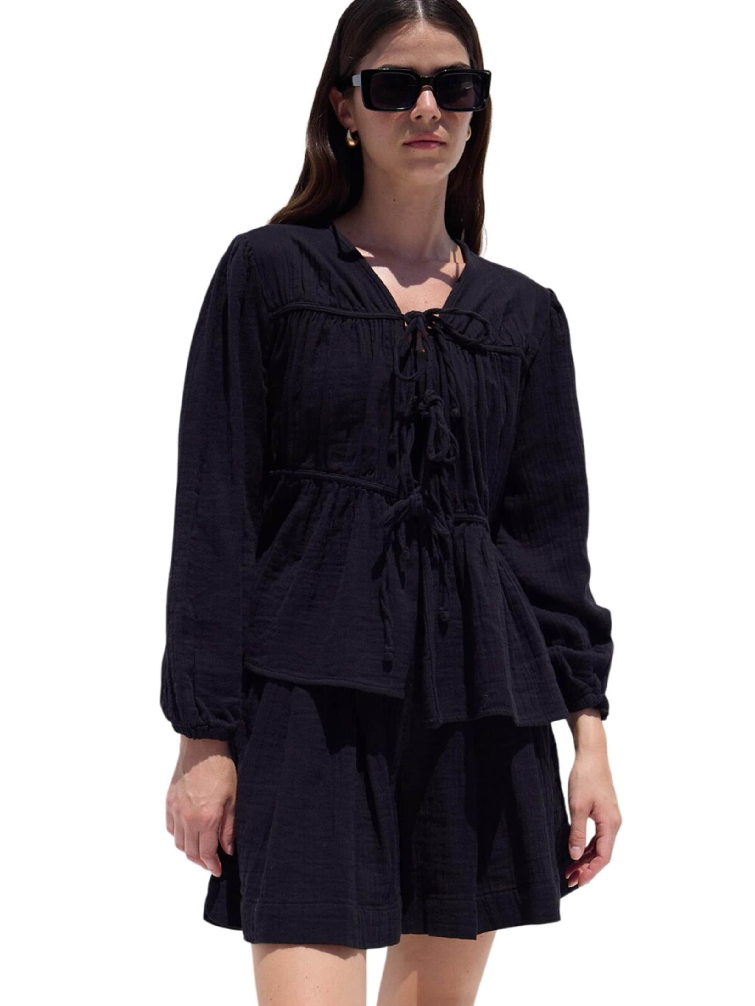 MANUKA Bluse‌‌‌‌‌‌‌ in Schwarz