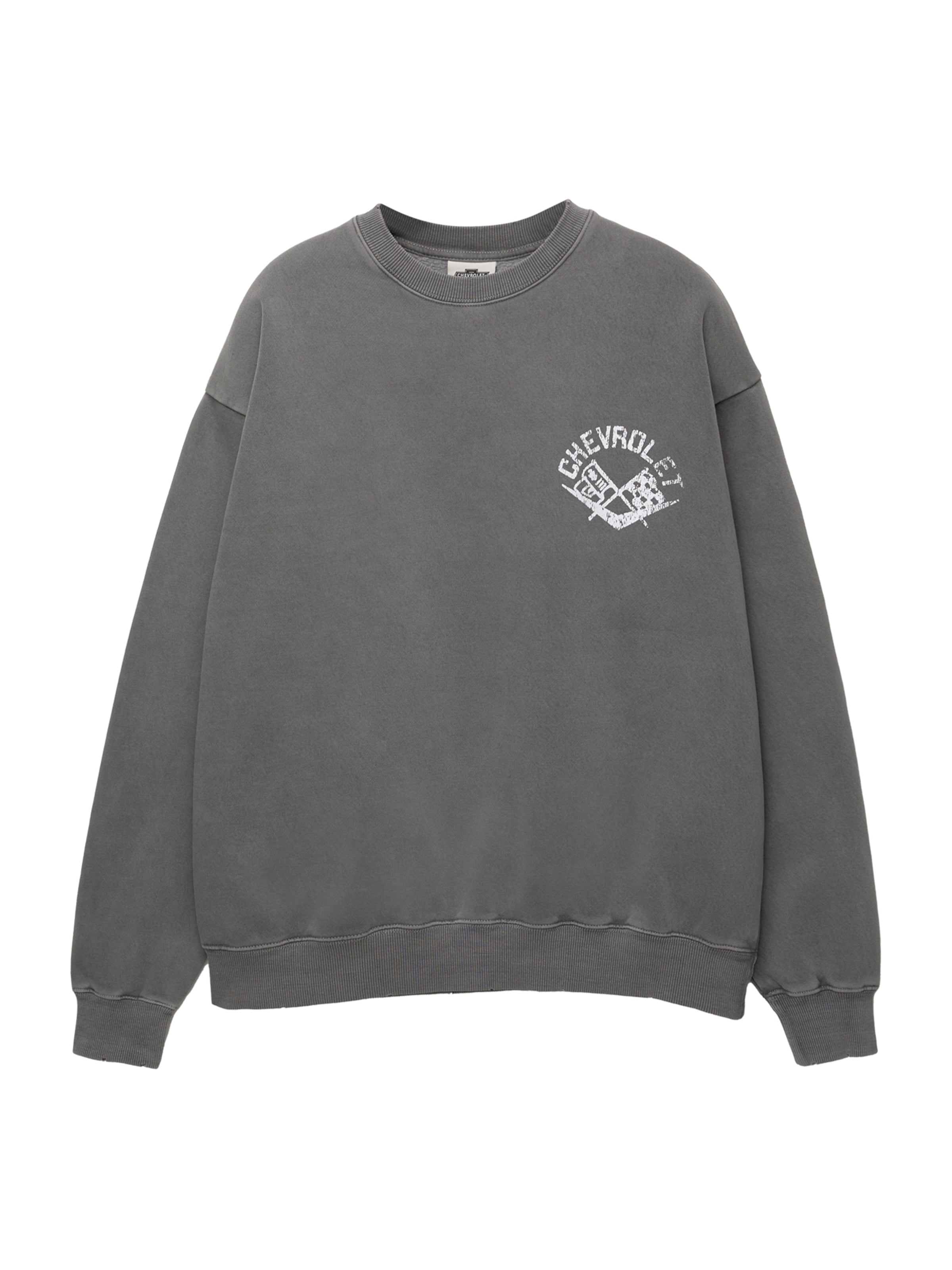 Pull&Bear Sweatshirt in Grau: Vorderseite