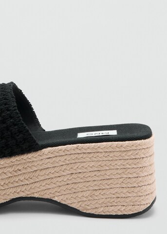 MANGO TEEN Mules 'Martan' in Black