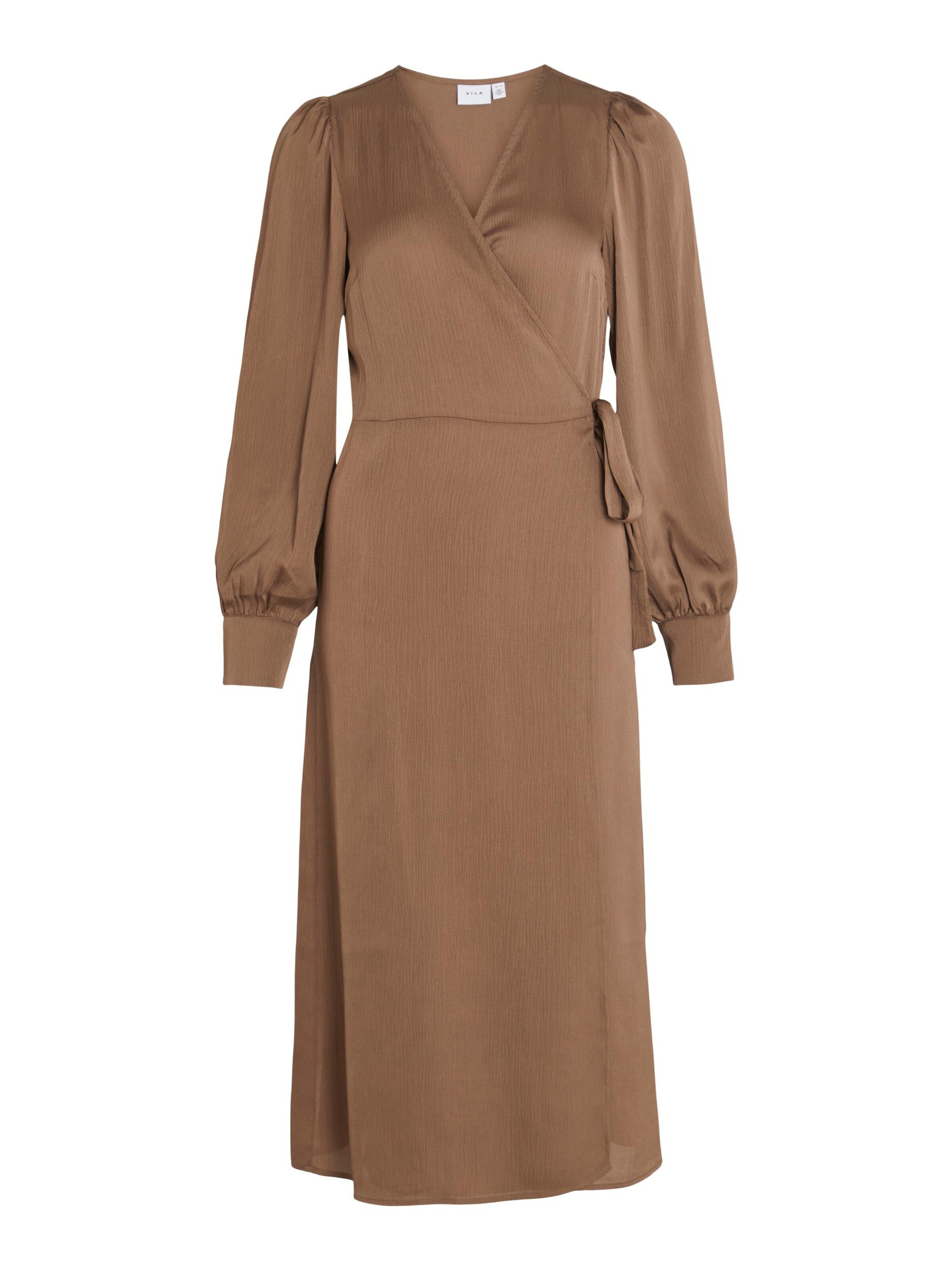VILA Kleid 'Omi' in Braun: Vorderseite