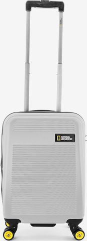 National Geographic Suitcase 'Aerodrome' in Silver: front