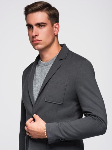 Coupe regular Veste de costume Ombre en gris