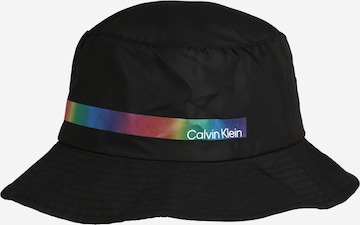 Calvin Klein قبعة بلون أسود: الأمام