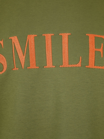 zaļš Smiles Sportisks džemperis 'Jay'