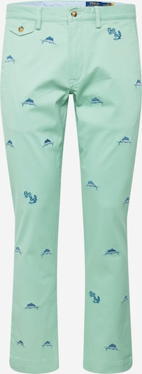 Polo Ralph Lauren Pantalon chino en bleu / gris clair / menthe, Vue avec produit