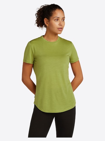 ICEBREAKER - Camisa 'W Mer 125 Cool-Lite Sphere III SS Tee' em azul
