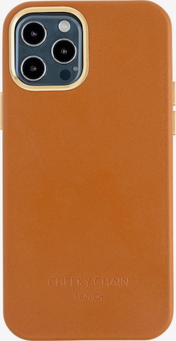 Cheeky Chain Munich Smartphonehülle 'iPhone 12 Pro Max' in Braun: Vorderseite