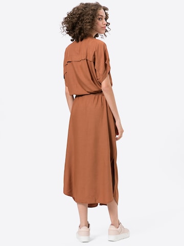 SKFK Shirt Dress 'KATINA' in Brown