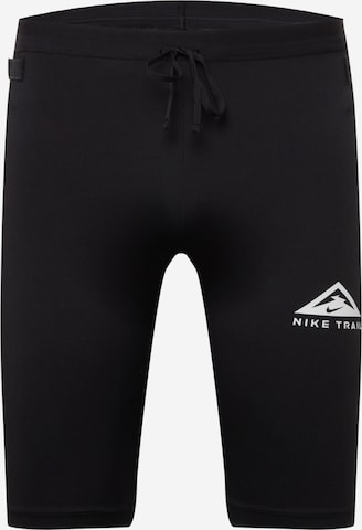 NIKESportske hlače 'Trail' - crna boja: prednji dio