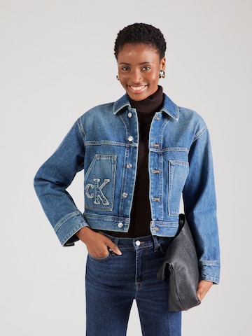 Calvin Klein Jeans Between-season jacket in Blue: front
