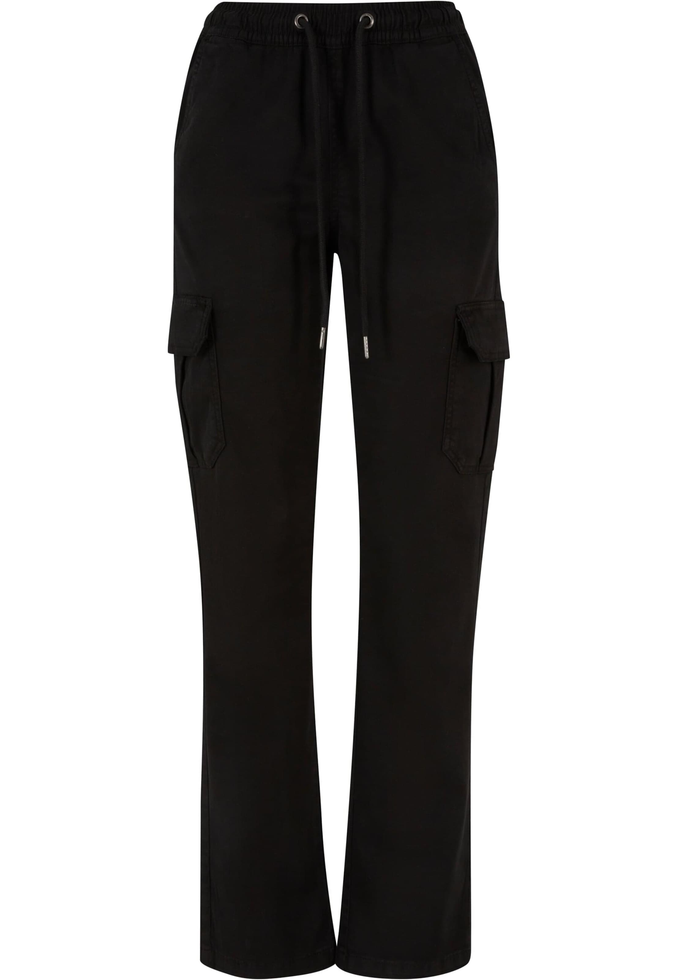 Regular Pantalon cargo Urban Classics en noir : devant
