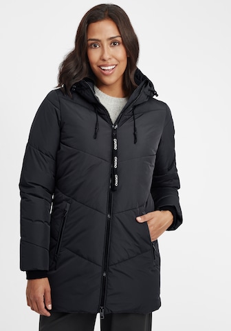 Oxmo Winter Coat 'Junchen' in Black: front