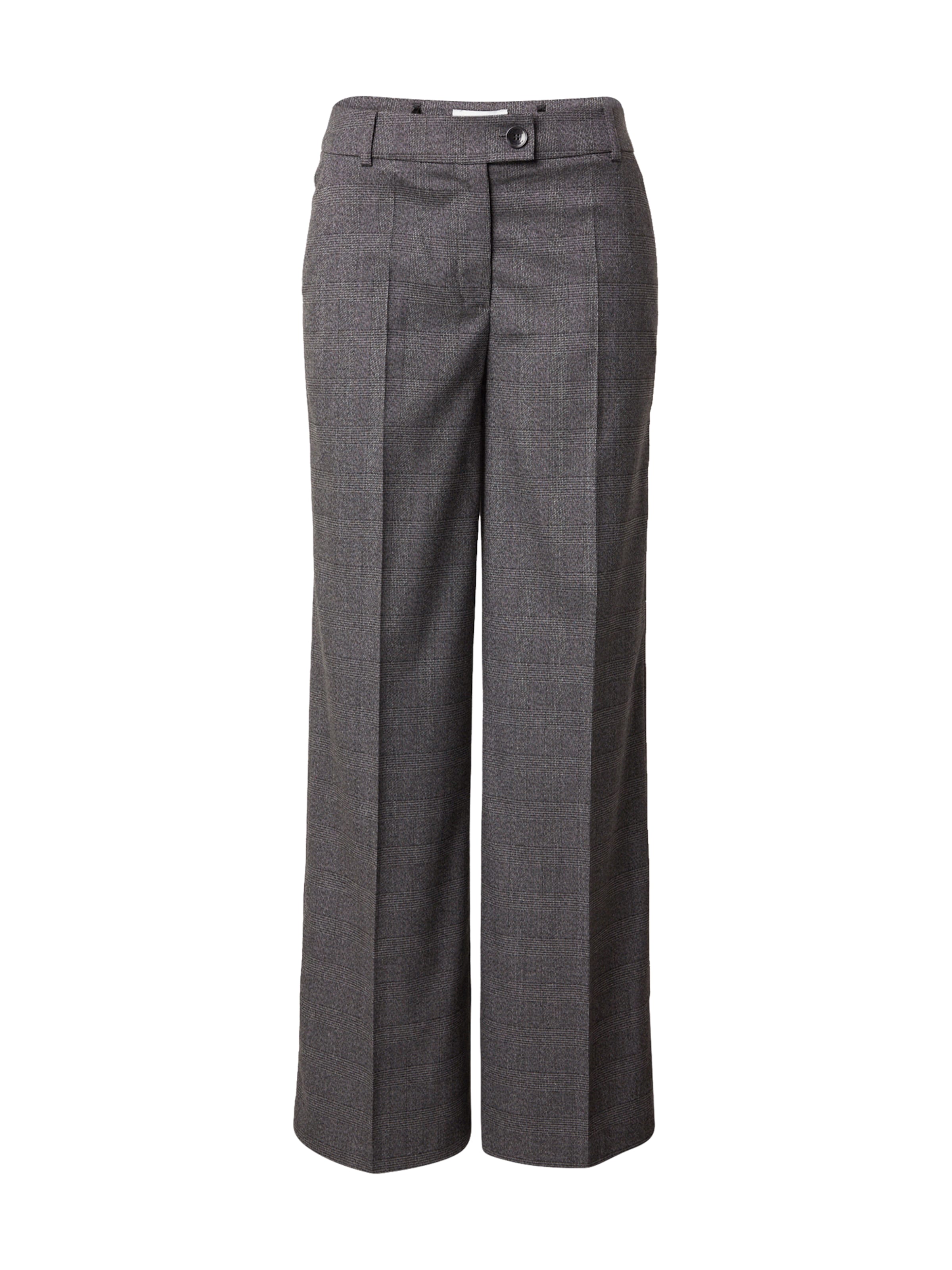 MORE & MORE Wide leg Pleated Pants in Grey: front