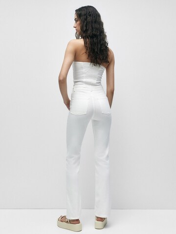 Tuta jumpsuit di Pull&Bear in bianco