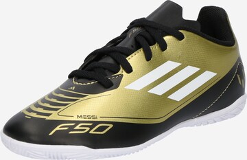 ADIDAS PERFORMANCE Athletic Shoes 'F50 CLUB MESSI' in Gold: front