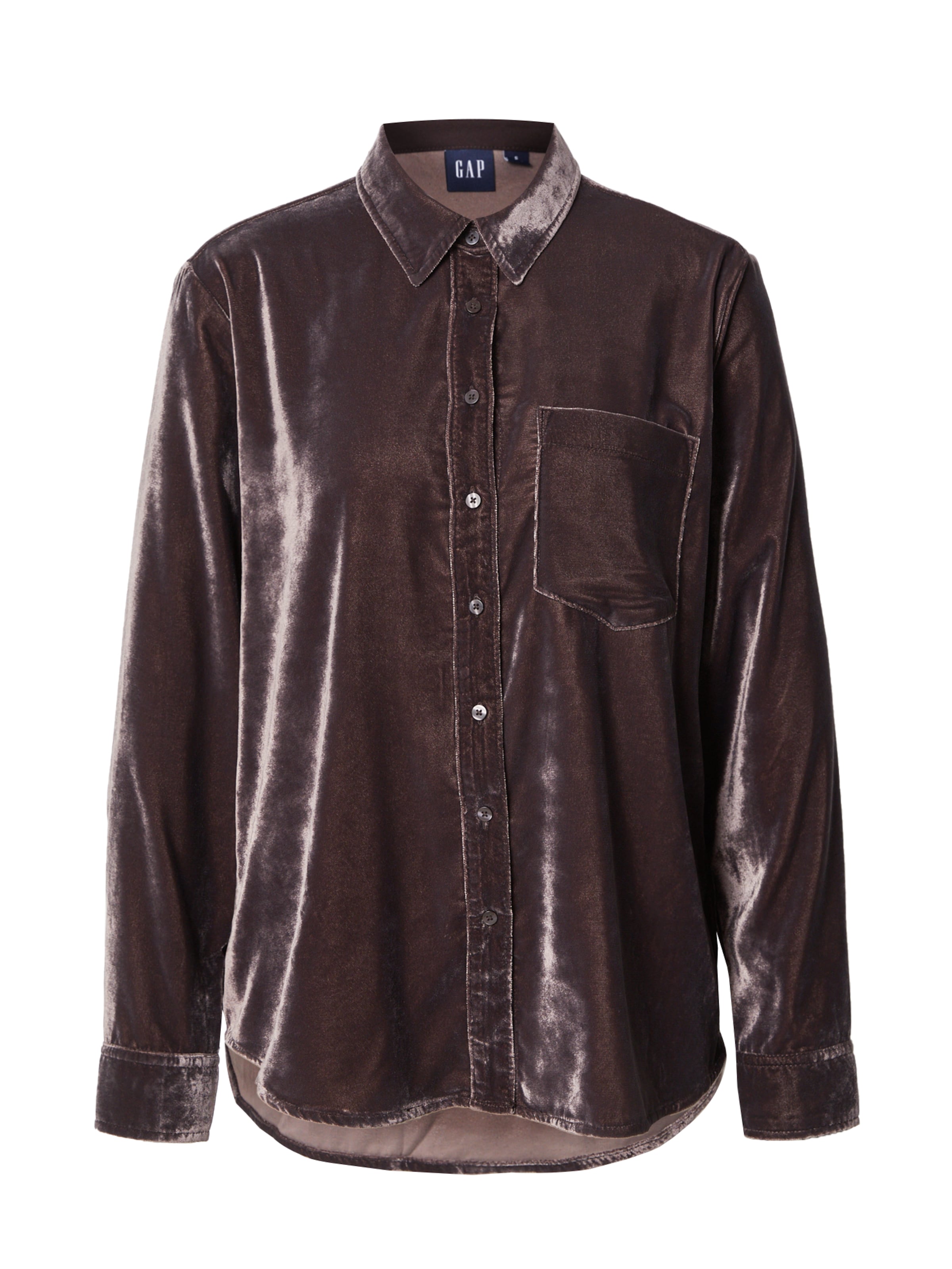 GAPBluza 'VELVET' - smeđa boja: prednji dio