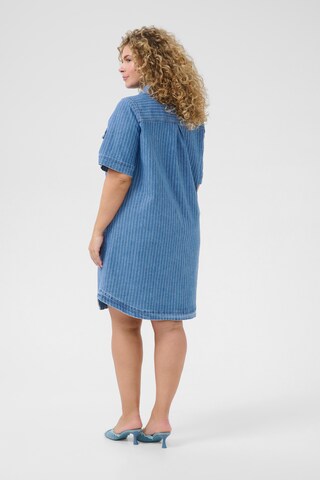 KAFFE CURVE Jurk 'Reeca' in Blauw