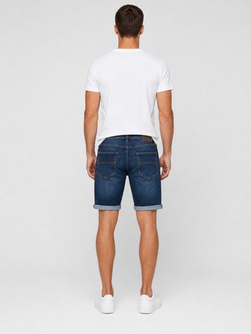 Regular Jean 'Herren Jeansshorts Boxeur des Rues Palm Bay, Slim Fit, Dunkelblau, Goldene Nähte' Boxeur des Rues en bleu