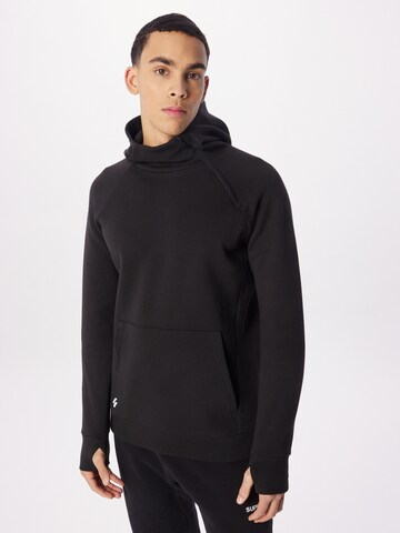 Sweat de sport Superdry en noir : devant