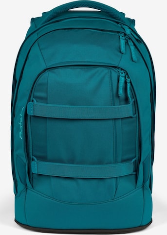 Satch Backpack in Green: front