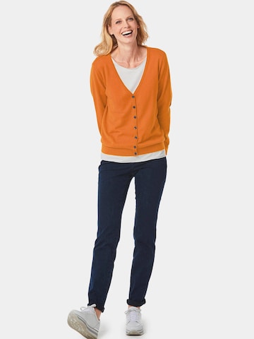 Goldner Knit Cardigan in Orange