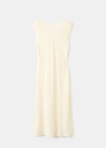 MANGO Dress 'Crink-a' in Beige