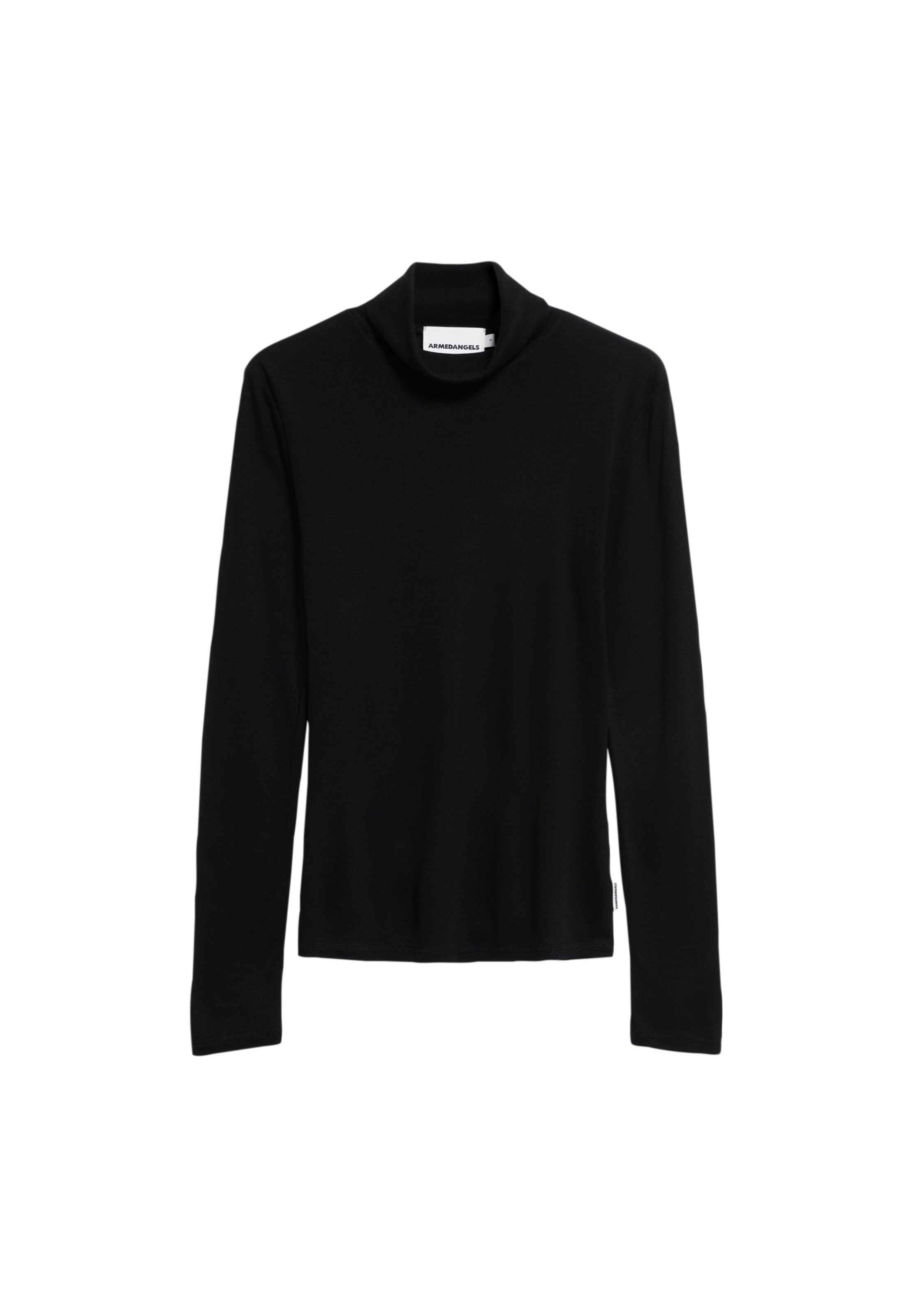 ARMEDANGELS Shirt ' GRAZILIAA WOOL BLEND ' in Zwart: voorkant