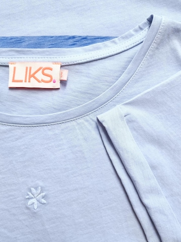 LIKS. Munich Koszulka 'Tshirt mit Print - PamelaC' w kolorze niebieski