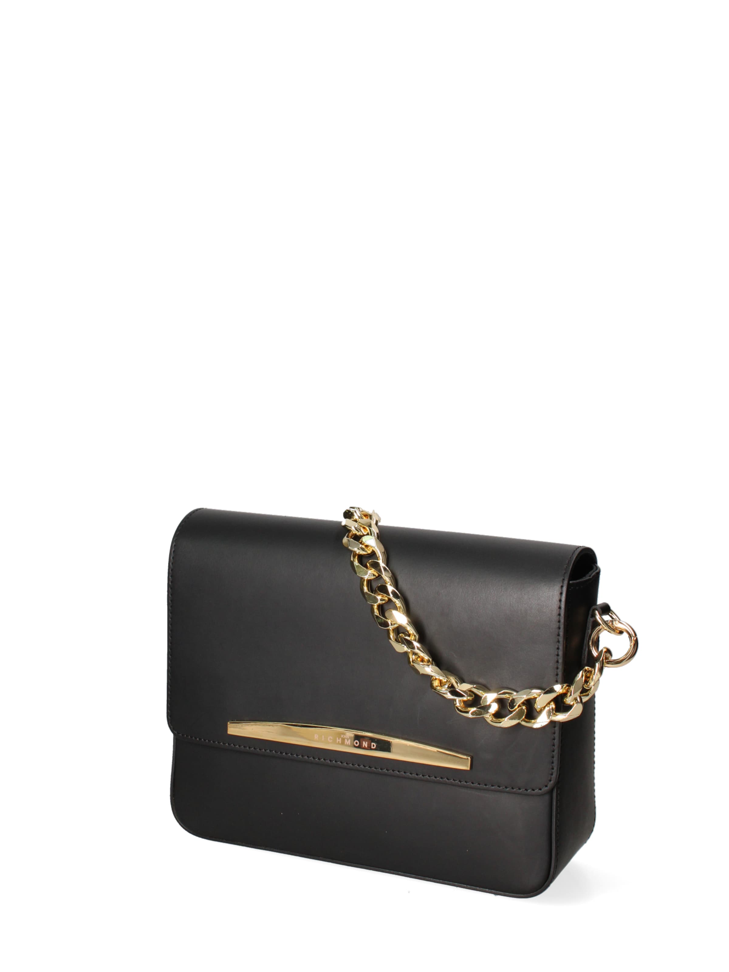 John Richmond Schoudertas in Zwart