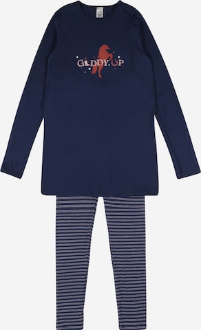 SCHIESSER Pajamas in Blue: front