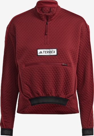 ADIDAS TERREX Trui 'Utilitas' in Rood: voorkant