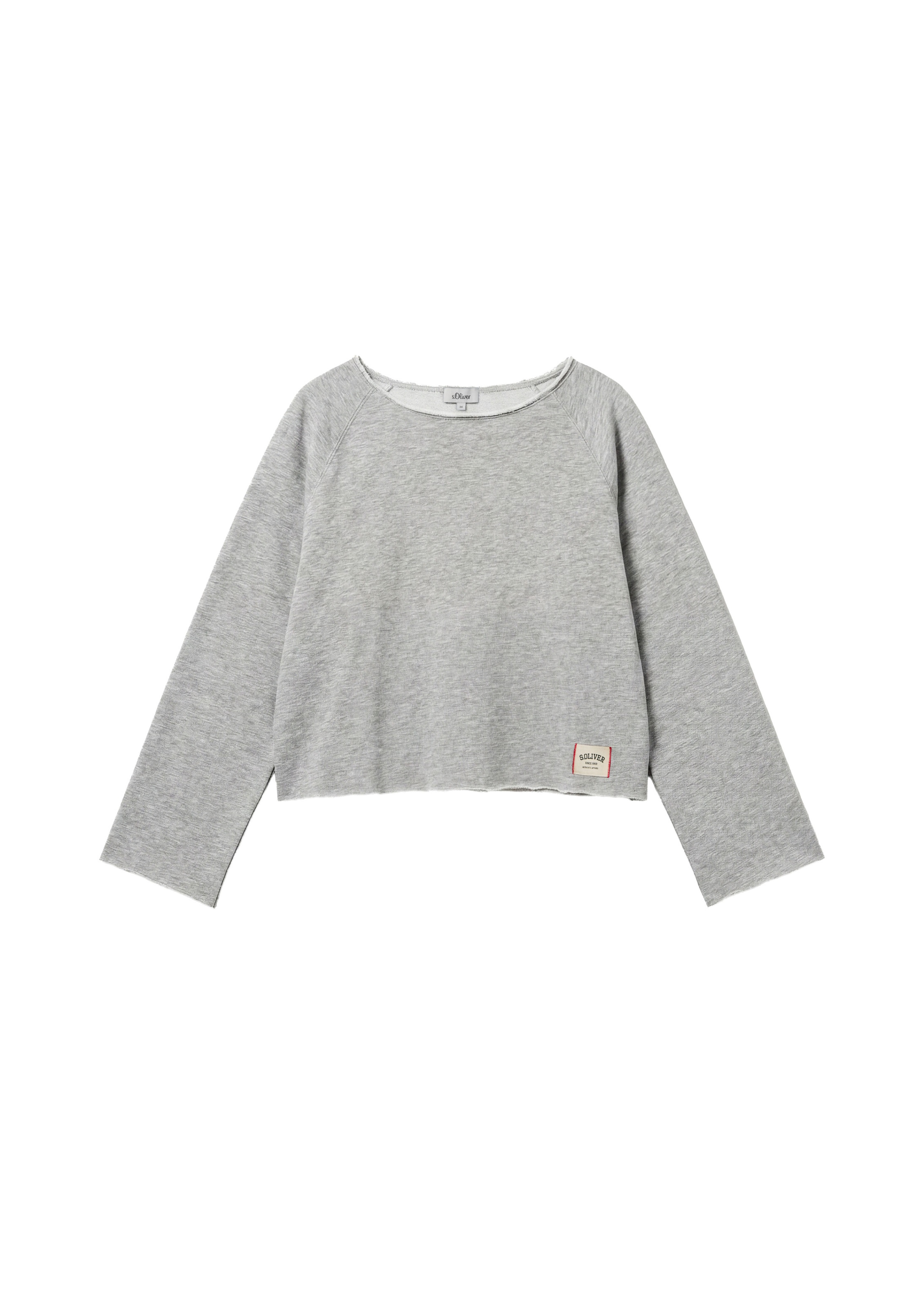 s.Oliver Sweatshirt 'Vintage' in Grau: Vorderseite