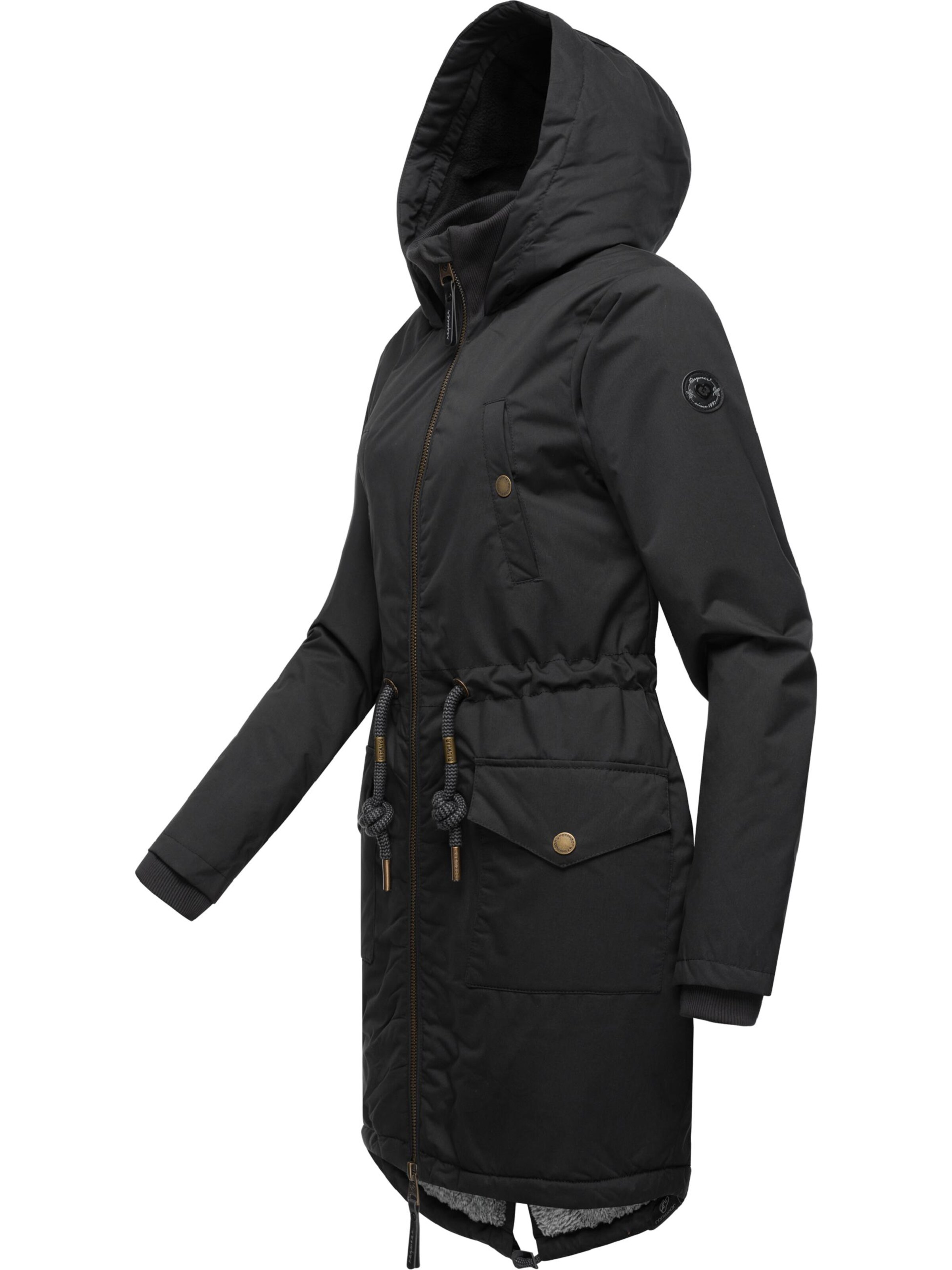 Parka d’hiver 'Crescend' Ragwear en noir