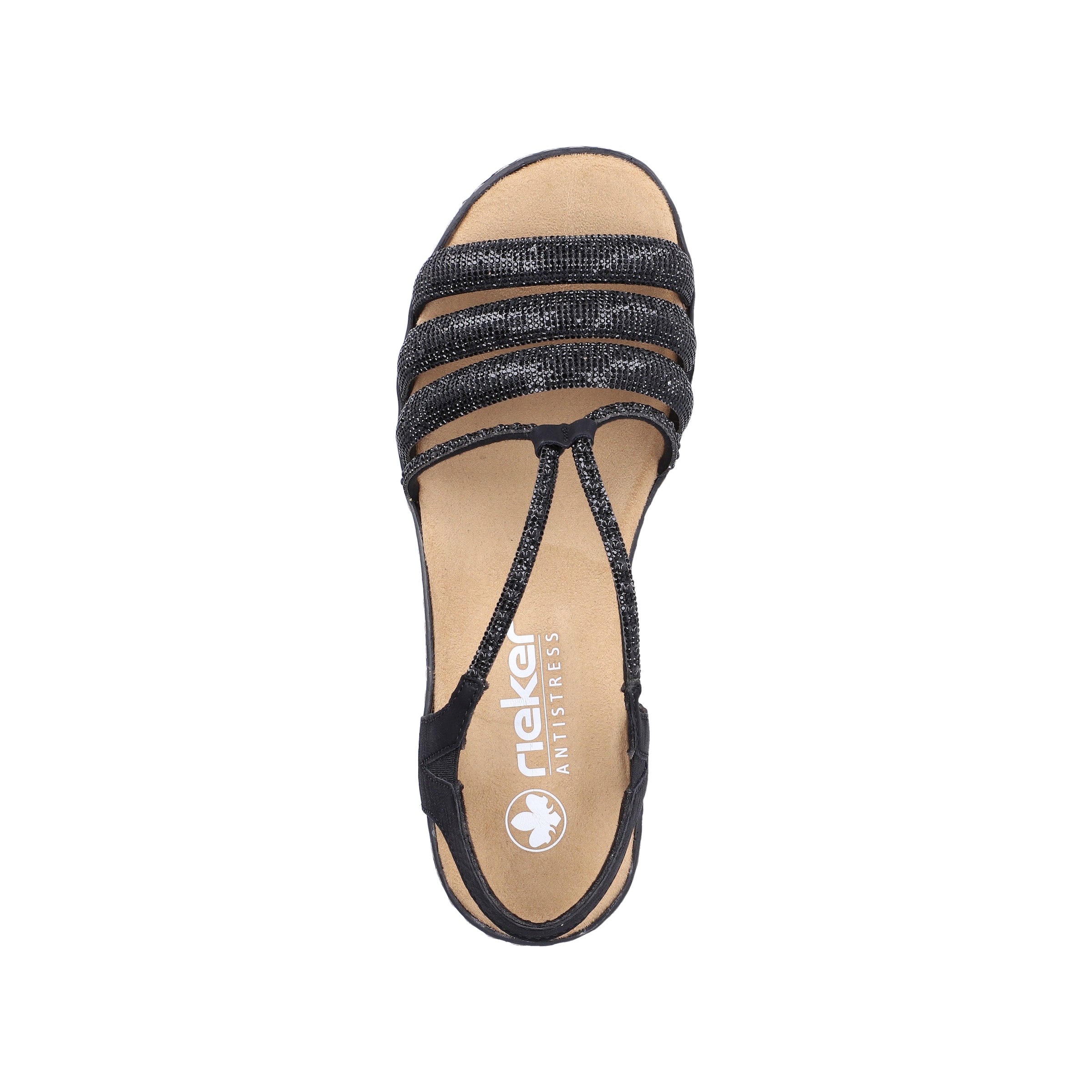 Sandales '62977' Rieker en noir