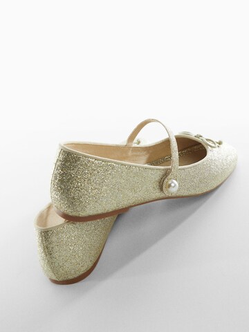 MANGO KIDS Ballet Flats 'Khloe' in Gold