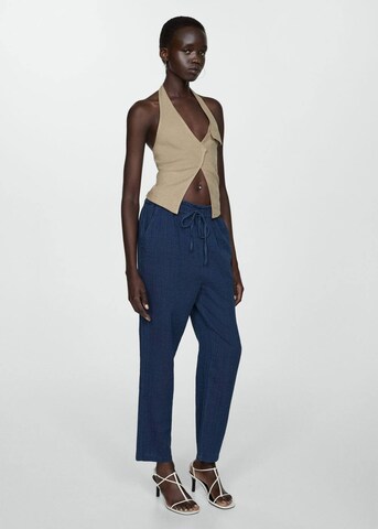 MANGO Regular Trousers 'Indie' in Blue